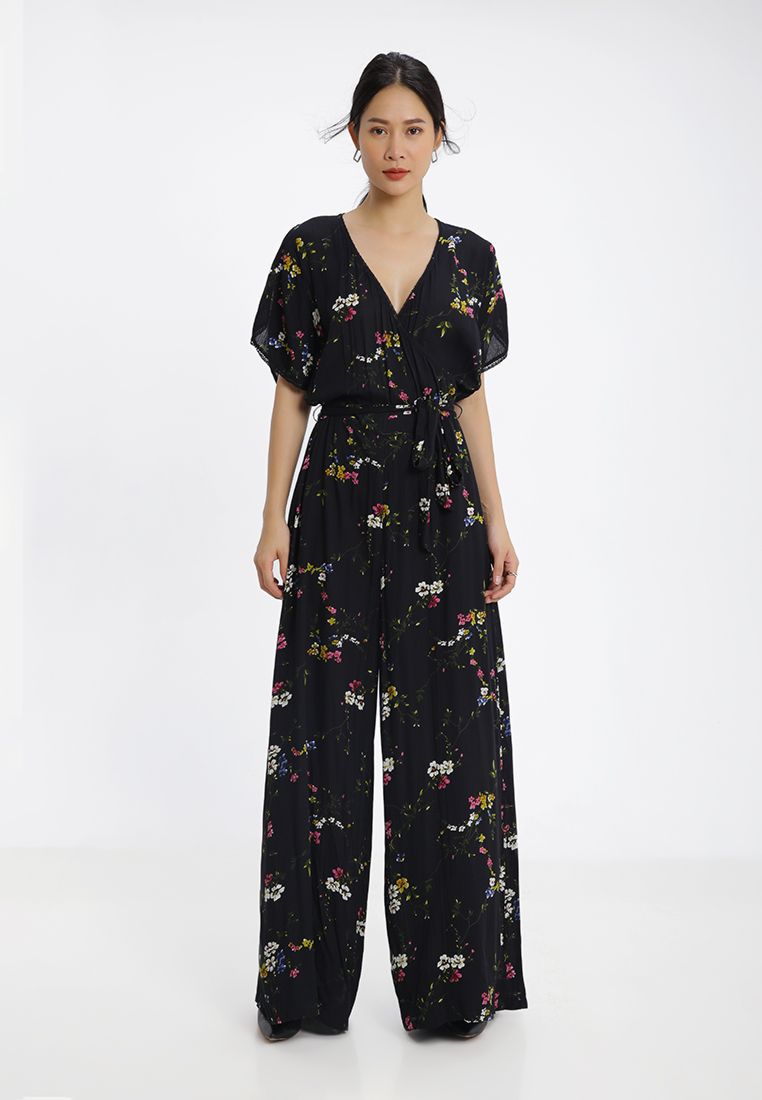 Jumpsuit Dài Họa Tiết Hoa MD'M