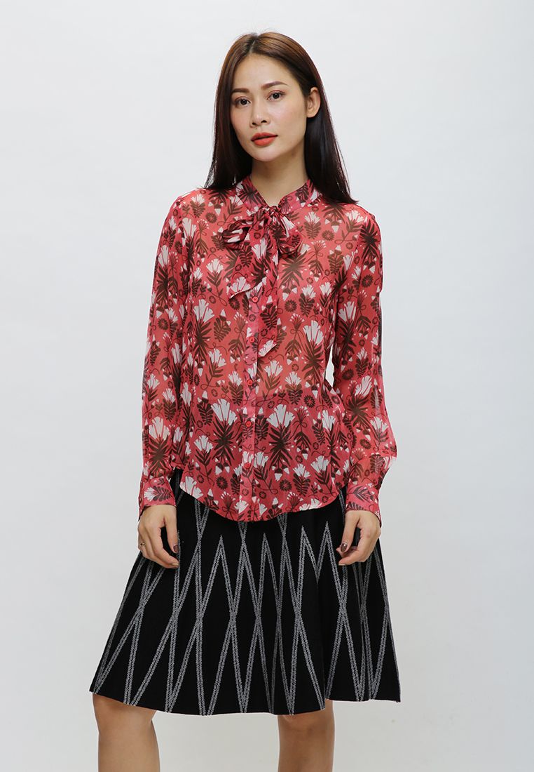 Áo Sơ Mi Họa Tiết Hoa Lá MD'M