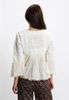Áo Khoác Trắng Boho Thêu Nổi Luna Llena