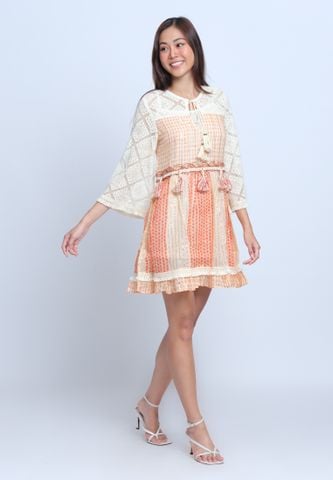  Đầm Boho Cotton Phối Ren Savage Culture 