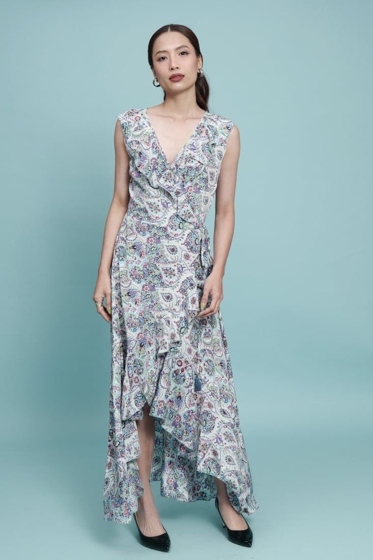 Đầm Maxi Đắp Chéo Luna Llena