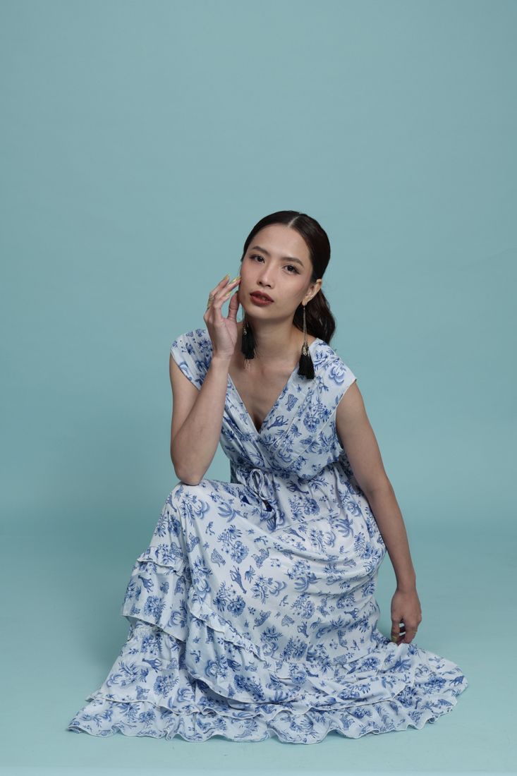 Đầm Maxi Tay Cánh Tiên Luna Llena