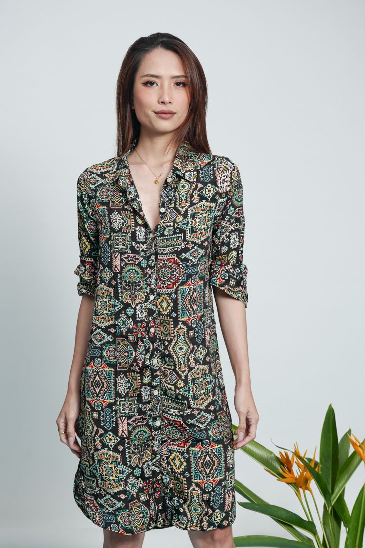 Đầm Sơ Mi Lụa Luna Llena