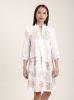 Đầm Boho Đính Hạt Cotton Trắng Isla Bonita