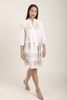 Đầm Boho Đính Hạt Cotton Trắng Isla Bonita