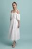 Maxi Trắng Trễ Vai Cotton Isla Bonita