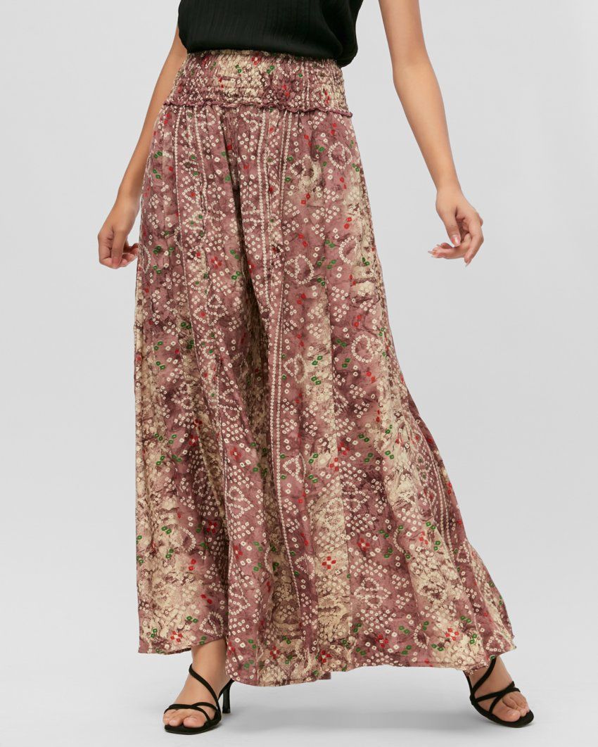 Quần Xòe Họa Tiết Thổ Cẩm Luna Llena