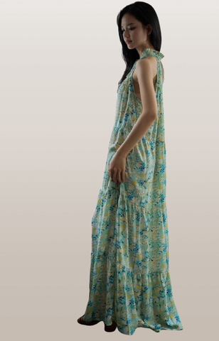  Đầm Maxi Lụa Luna Llena 