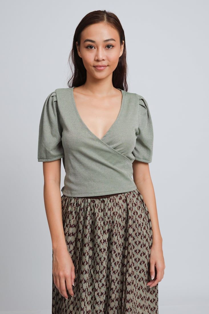 Áo Crop Top Đắp Chéo MD'M