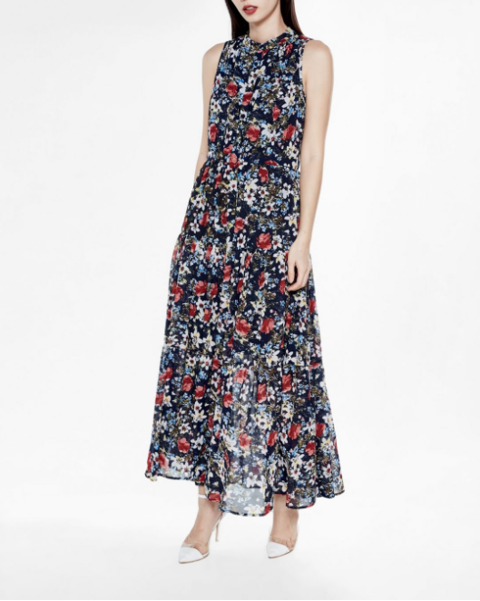 Đầm Maxi Sát Nách Floral