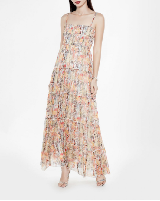 Đầm Maxi 2 Dây Tropical Color