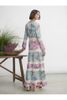 Đầm Maxi Tay Dài Phối Ren Cotton Luna Llena