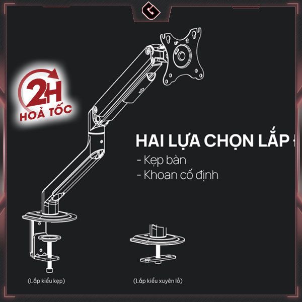 Giá Đỡ Màn Hình Máy Tính Human Motion T6 Pro