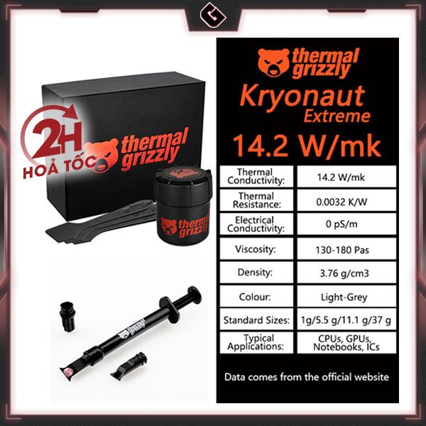 Keo Tản Nhiệt Thermal Grizzly Kryonaut Extreme (2g) – Gaming Store