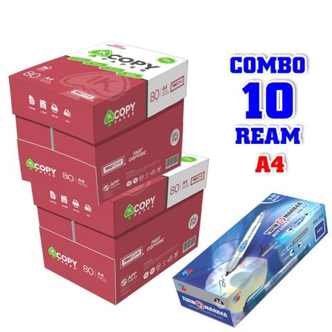 Combo giấy in văn phòng IK Copy 80 gsm tinh thông