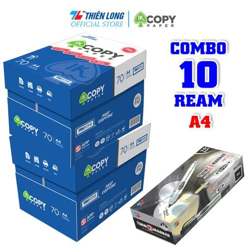 Combo giấy in văn phòng IK tinh thông
