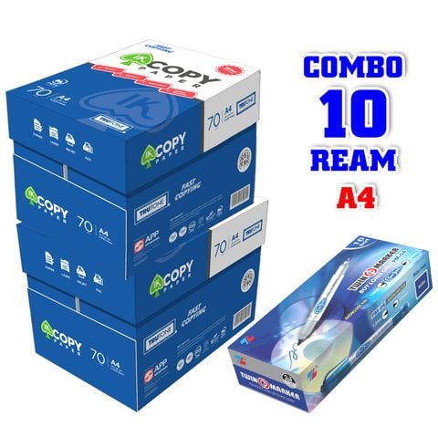 Combo giấy in văn phòng IK tinh thông