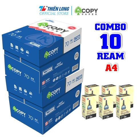 Combo giấy in văn phòng IK siêu tiết kiệm