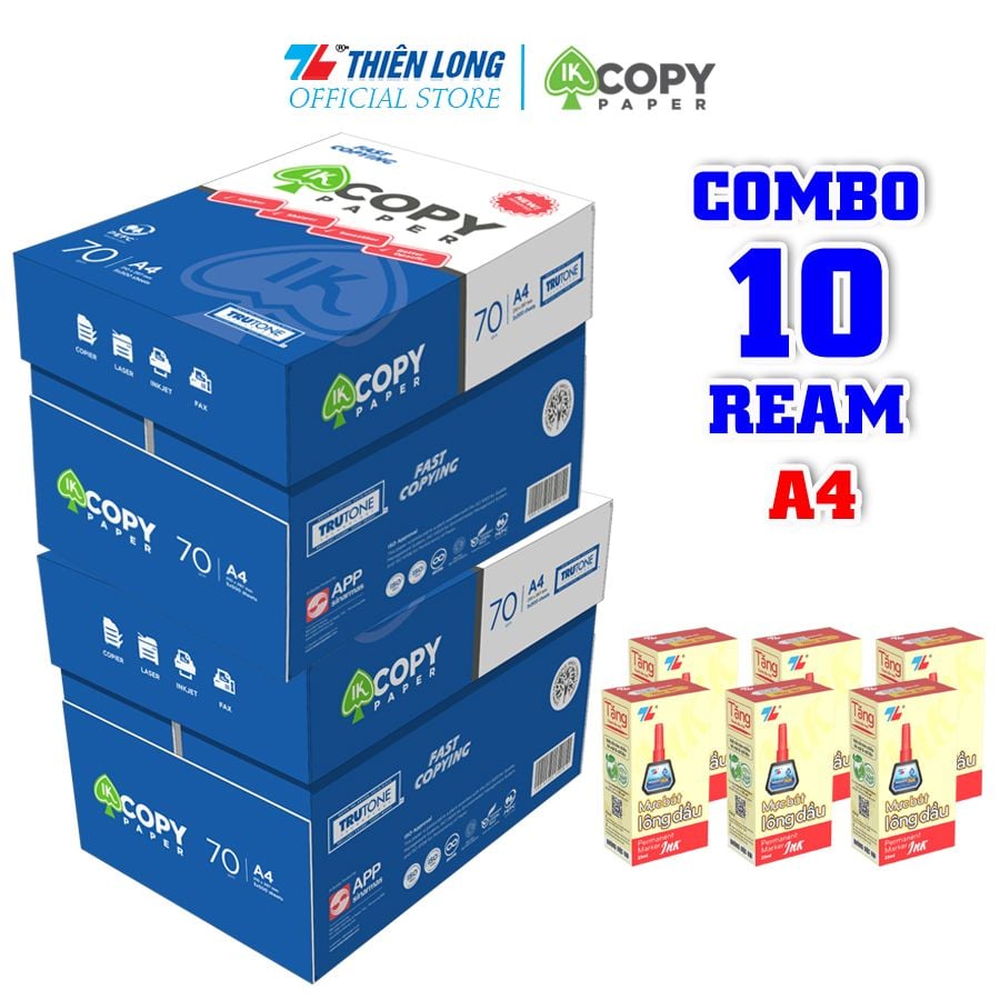 Combo giấy in văn phòng IK siêu tiết kiệm