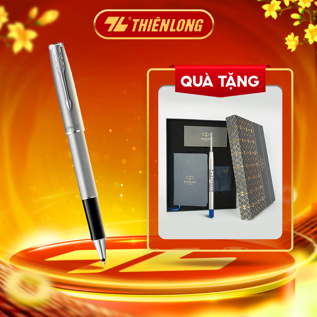 Bút lông bi cao cấp Parker SON X-SB Steel CT TB-2146879 - Thép không gỉ