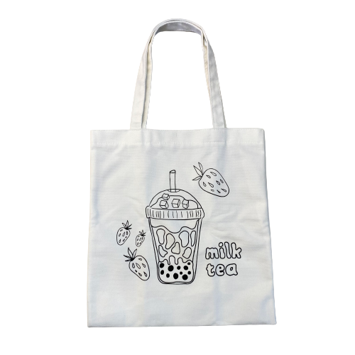 Túi Canvas trắng 38x34.5cm Think Tote