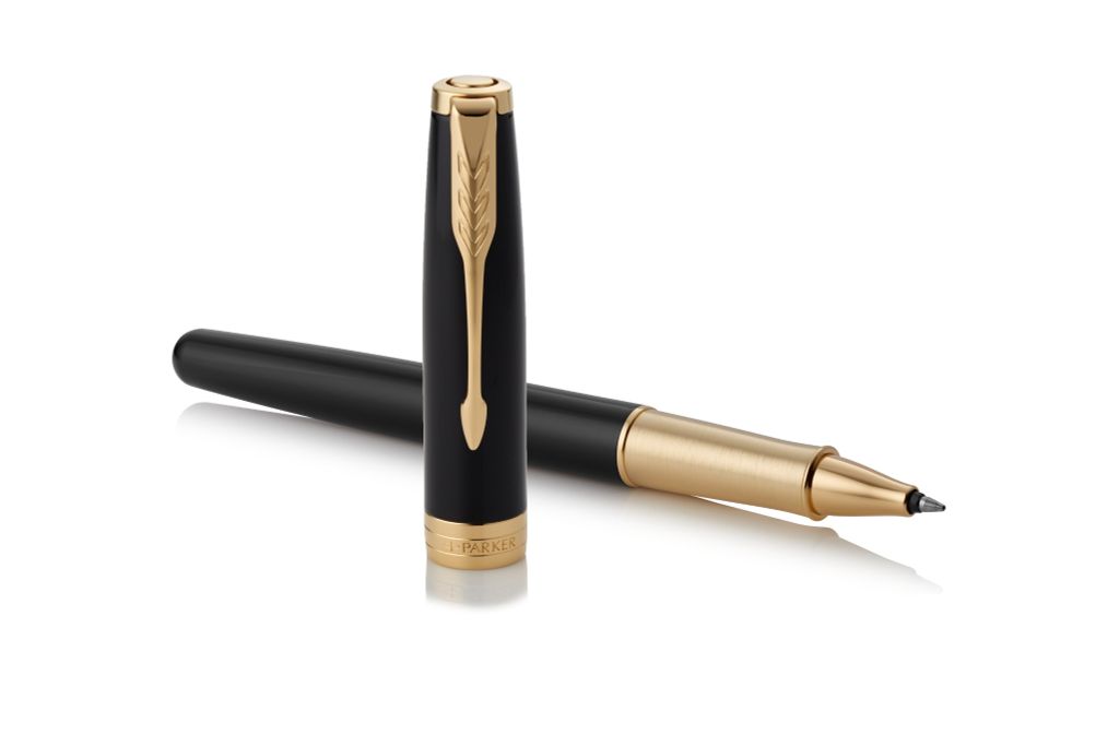 Bút lông bi cao cấp Parker Sonnet X-Black GT TB-1950787  Mạ Vàng 18K