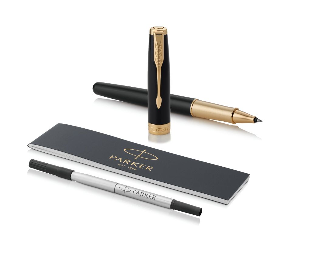 Bút lông bi cao cấp Parker Sonnet X-Black GT TB-1950787  Mạ Vàng 18K