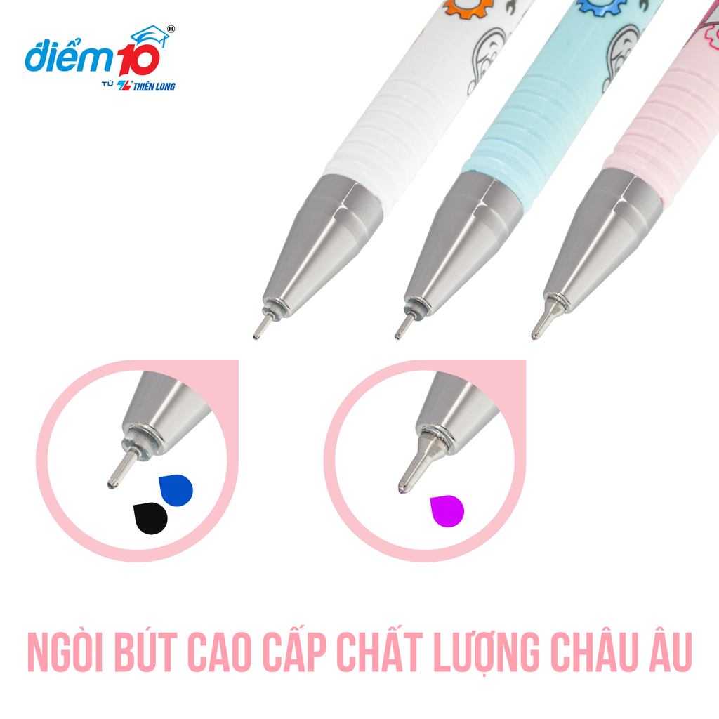 Combo 20 Bút gel Smooth Flowing Gel Ink Thiên Long Điểm 10 TP-GEL038