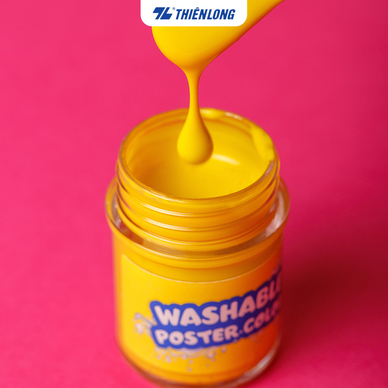 Màu nước rửa được - Washable Poster Color Thiên Long Colokit - Rửa sạch bằng nước dễ dàng