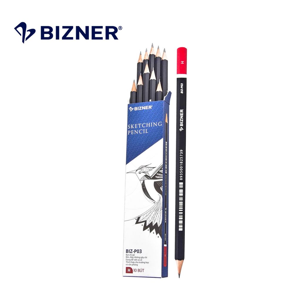 Combo 20 Bút chì gỗ cao cấp Bizner BIZ-P03