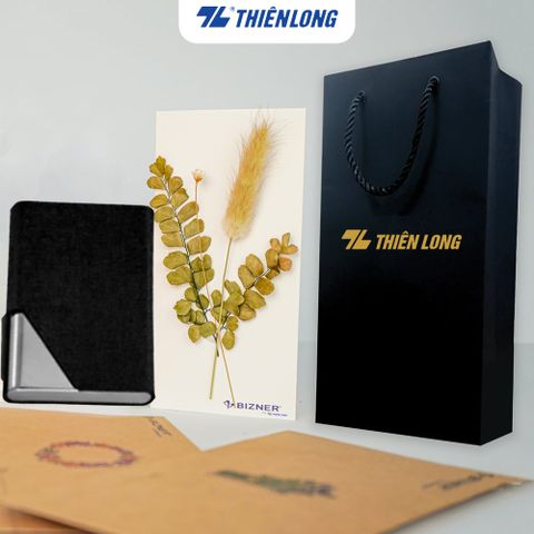 Bộ quà tặng hộp đựng namecard Thiên Long - Mẫu thiệp ngẫu nhiên