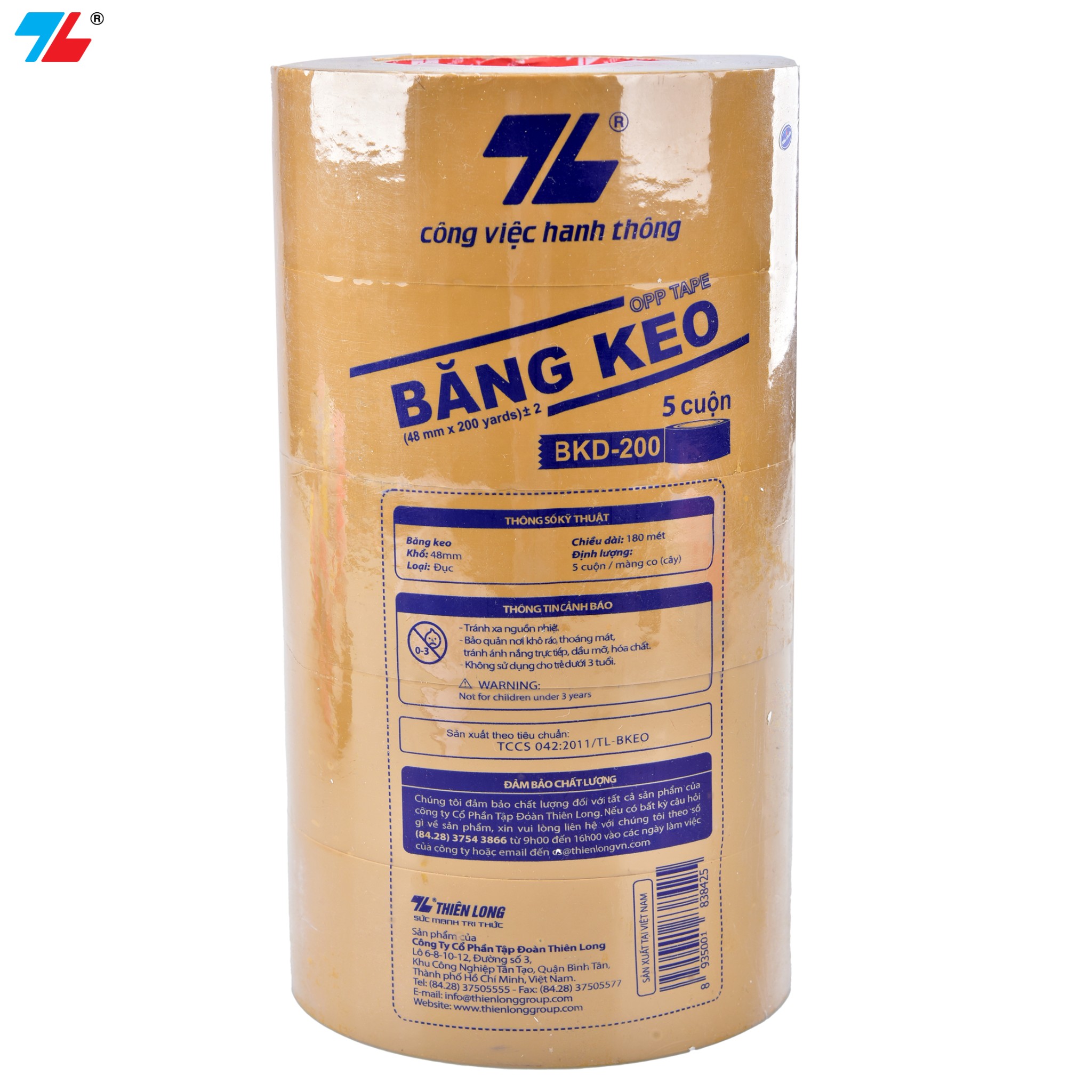 Băng keo đục Thiên Long BKD-200