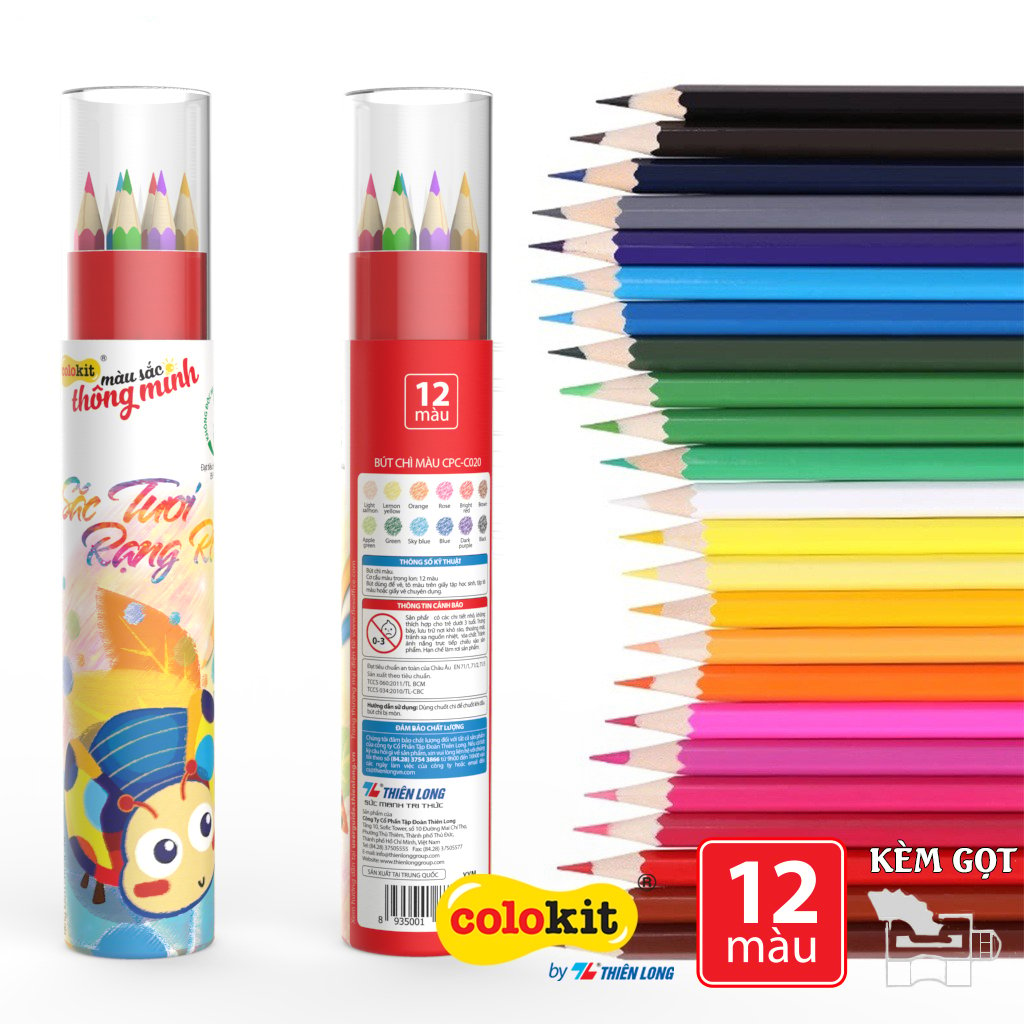 Bút Chì Màu Chuyên Nghiệp Dạng Lon Thiên Long Colokit – Thiên Long Shop