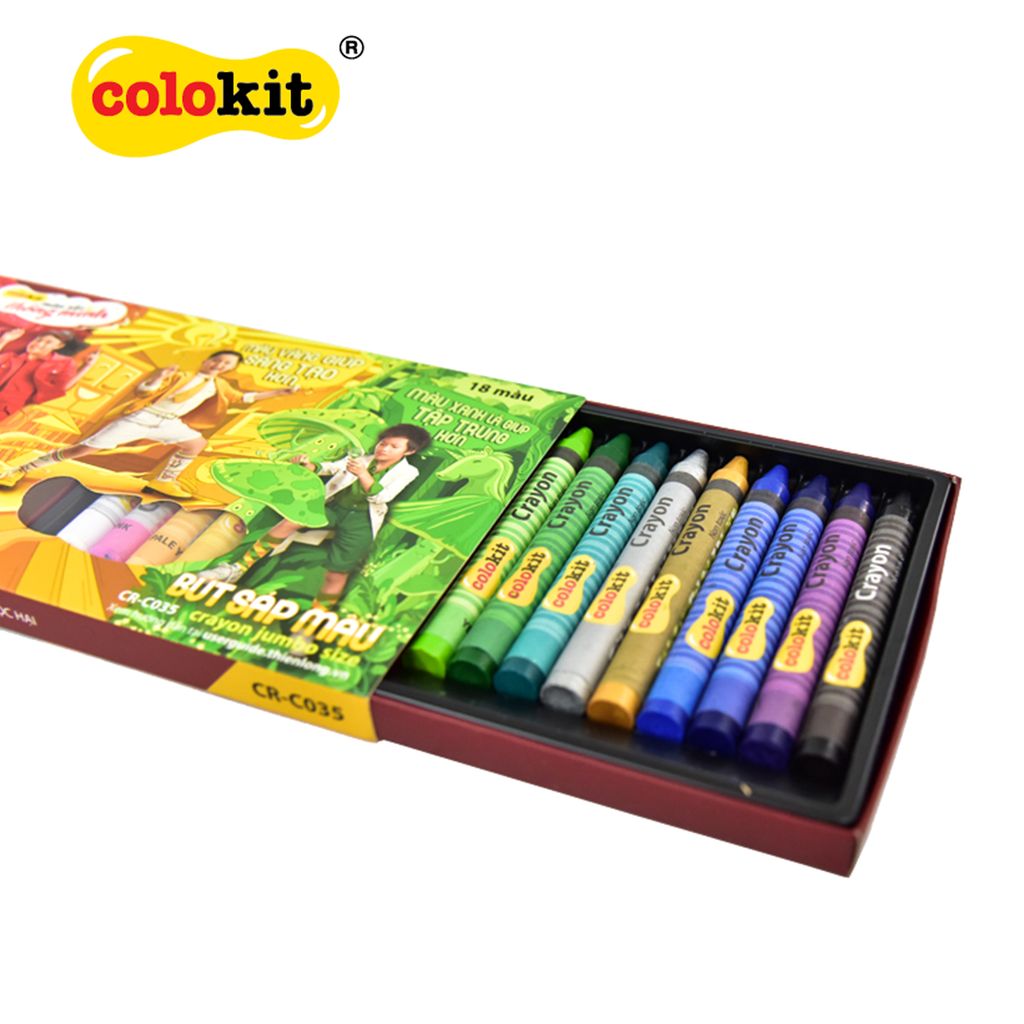 Bút sáp màu Jumbo Colokit CR-C035