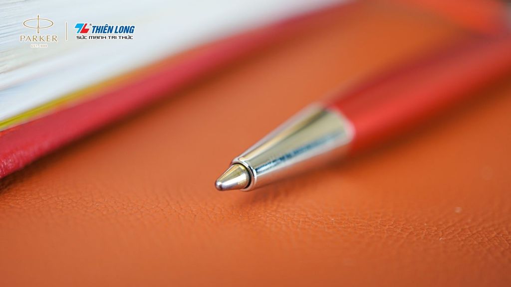 Bút bi cao cấp Parker SON X-SB Metal Red CT TB-2146855 - Thép không gỉ