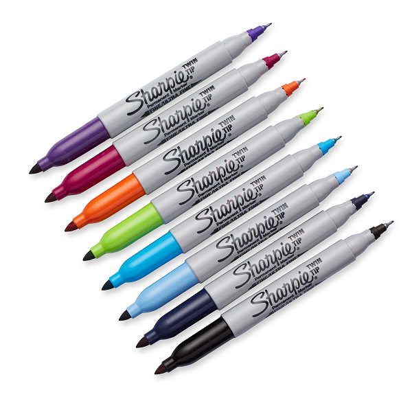 Bút Lông Dầu Sharpie Twin Tip Đỏ 32202