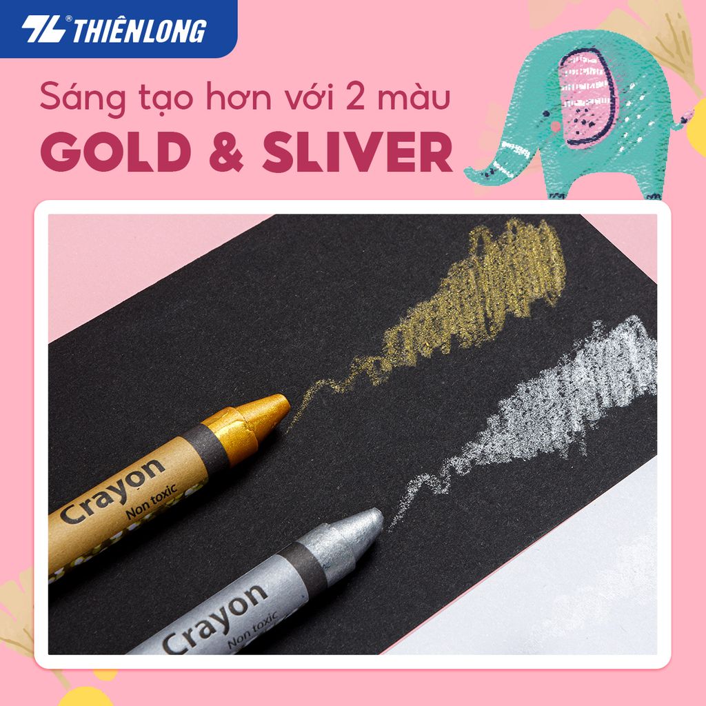 Bút sáp màu Jumbo Colokit CR-C034