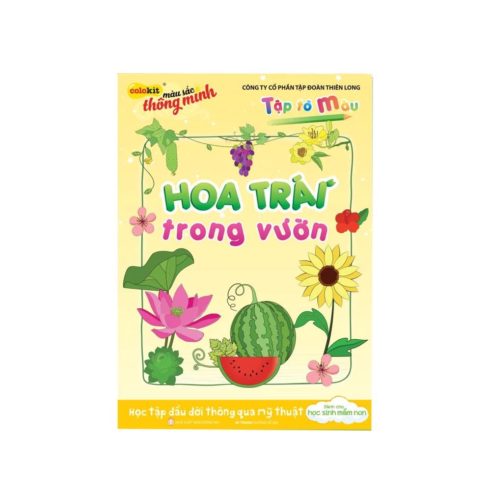 Tập tô màu Hoa trái trong vườn Thiên Long Colokit COB-C002