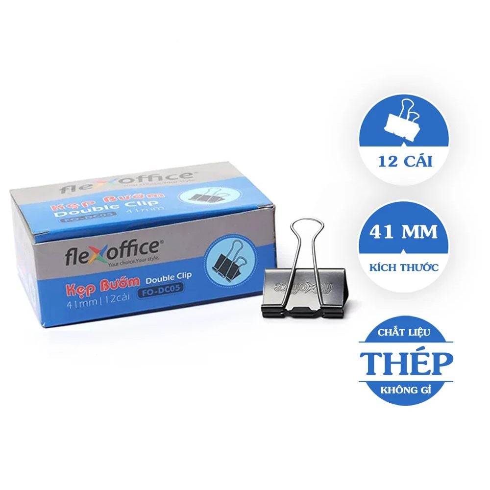 Kẹp bướm Flexoffice 51mm FO-DC06 (FS)