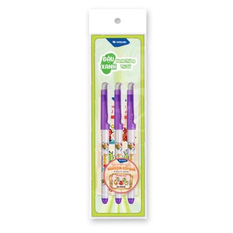 Túi bút bi, bút gel Thiên Long TL-095, TL-105, FL-04/Luck - Phiên bản hanh thông thi cử, đóng gói - Túi 2/3 bút