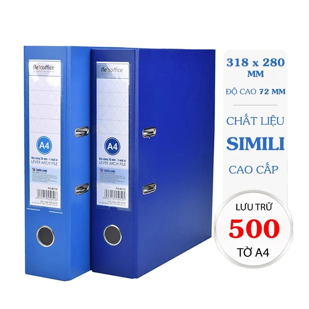 Bìa còng Flexoffice 70A4 FO-BC12