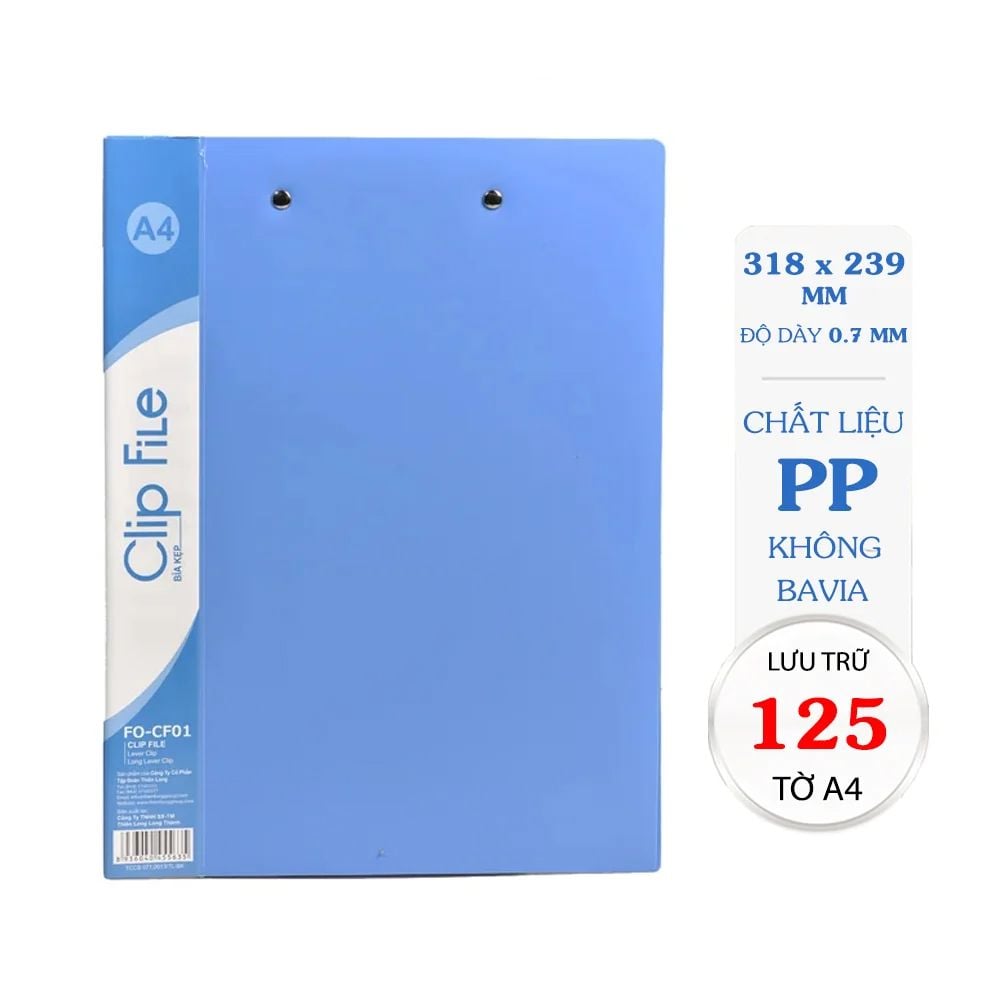 Bìa kẹp A4 Flexoffice FO-CF01
