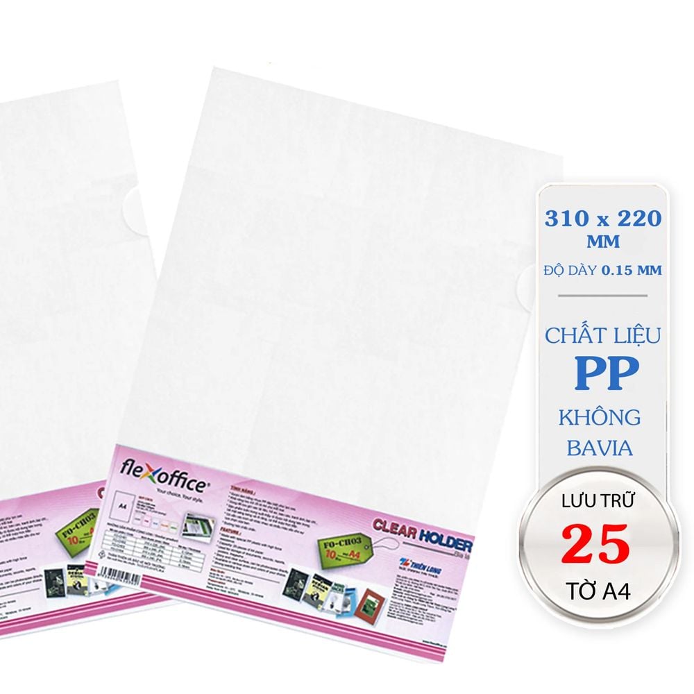 Bìa lá A4 Flexoffice FO-CH03