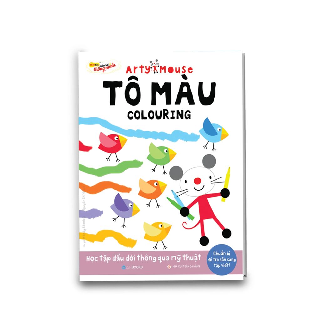 Sách hướng dẫn tô màu theo chủ đề cho bé khám phá thiên nhiên Arty Mouse Colokit COLORING AB-C001/AR