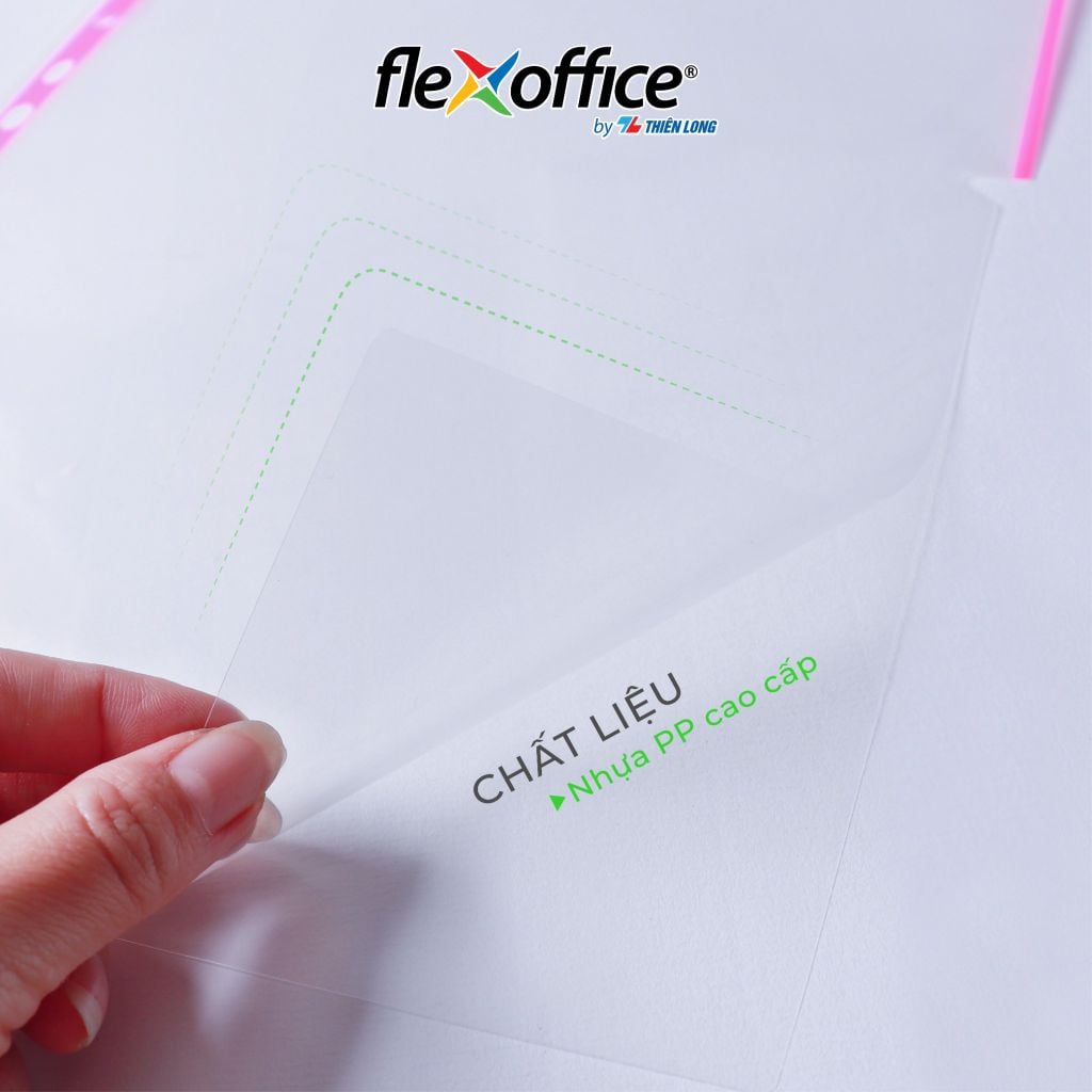 Bìa lỗ - bìa lá đa năng A4 Thiên Long Flexoffice nhiều màu sử dụng với bìa còng