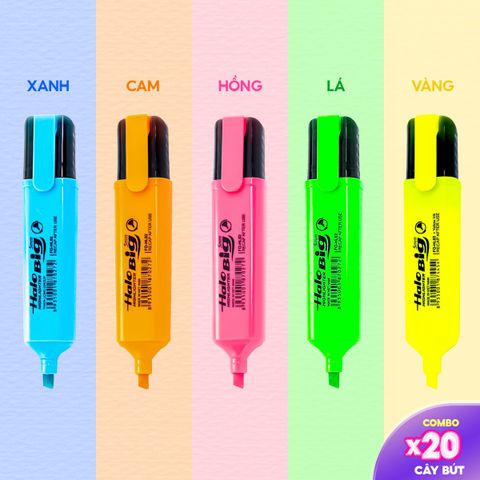 Combo 20 Bút dạ quang FlexOffice FO-HL02