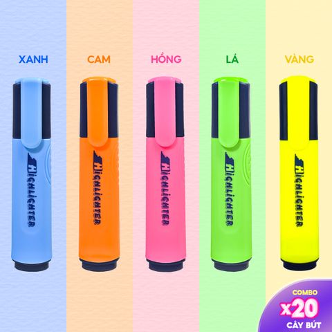 Combo 20 Bút dạ quang Thiên Long HL-012