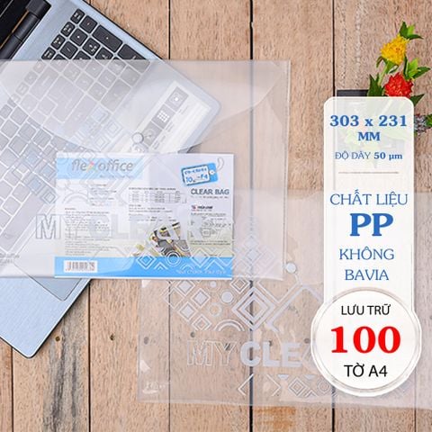 Bìa nút F4 Flexoffice có in FO-CBF04(FO-2636)