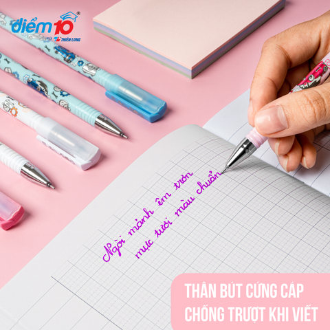 Bút gel Smooth Flowing Gel Ink Thiên Long Điểm 10 TP-GEL038