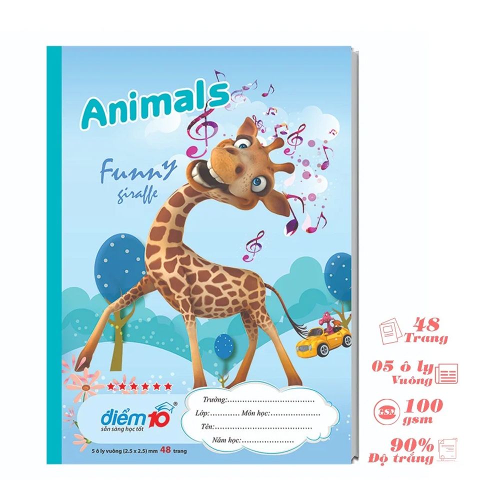 [Combo 5 cuốn] Tập học sinh 48 trang Điểm 10 TP-NB100  (hình ngẫu nhiên)